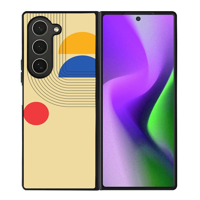 abstract minimalist FZ1729 Samsung Galaxy Z Fold 6 2024 5G Case