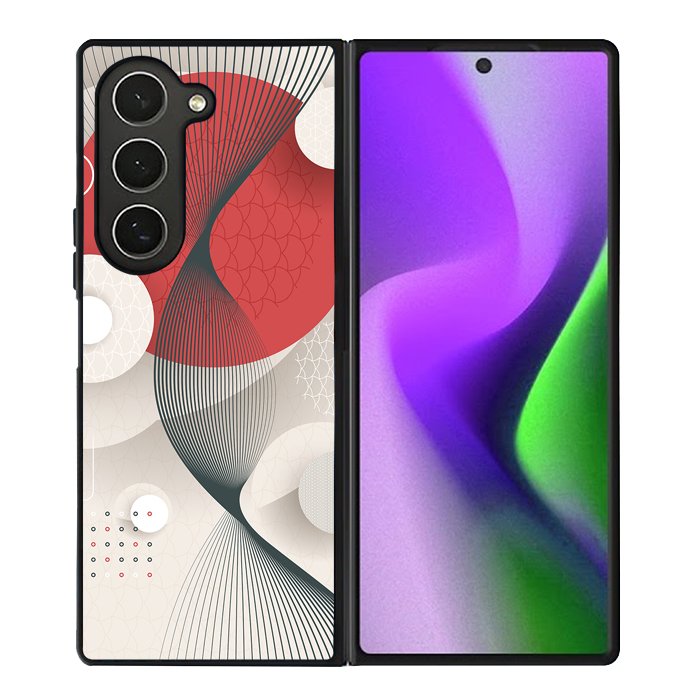 Abstract geometric FZ1754 Samsung Galaxy Z Fold 6 2024 5G Case