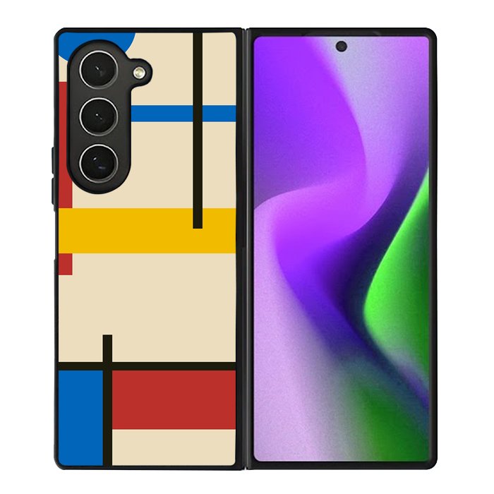 Abstract Bauhaus geometric FZ1764 Samsung Galaxy Z Fold 6 2024 5G Case