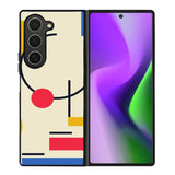 Abstract Bauhaus geometric FZ1768 Samsung Galaxy Z Fold 6 2024 5G Case