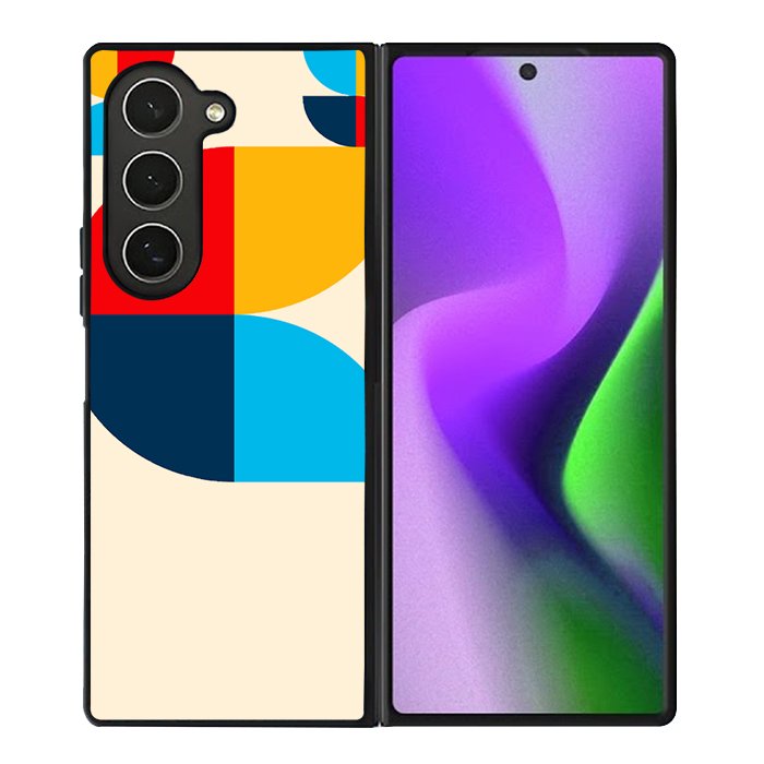 Abstract Bauhaus geometric FZ1795 Samsung Galaxy Z Fold 6 2024 5G Case