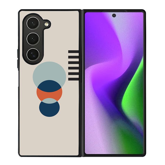 Abstract Bauhaus geometric FZ1830 Samsung Galaxy Z Fold 6 2024 5G Case
