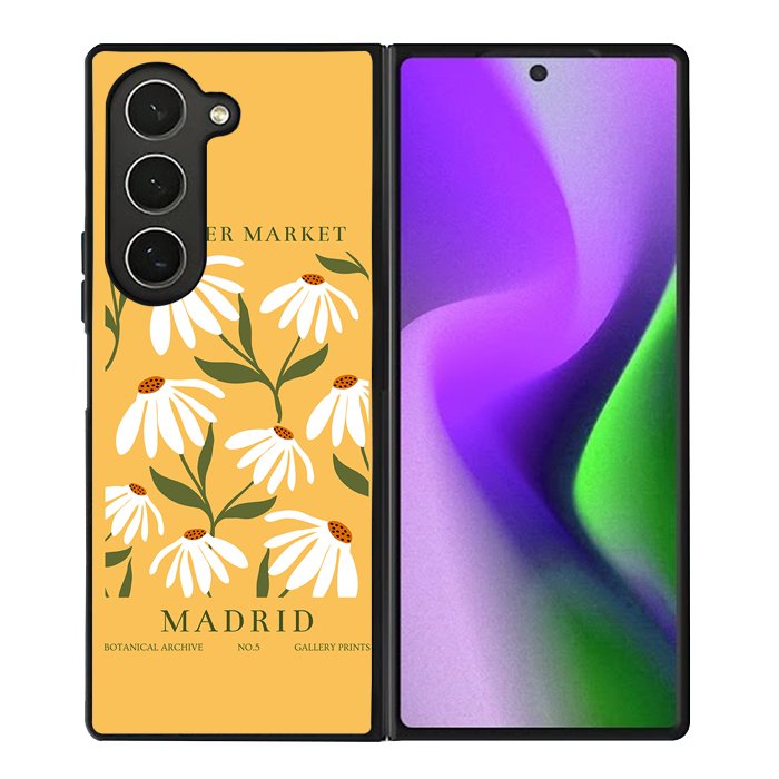 Flowers Market Madrid FZ4179 Samsung Galaxy Z Fold 6 2024 5G Case