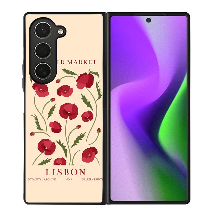 Flowers Market Lisbon FZ4186 Samsung Galaxy Z Fold 6 2024 5G Case