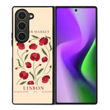 Flowers Market Lisbon FZ4186 Samsung Galaxy Z Fold 6 2024 5G Case