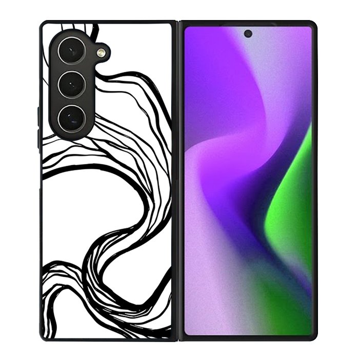 Abstract Wavy Line FZ4210 Samsung Galaxy Z Fold 6 2024 5G Case