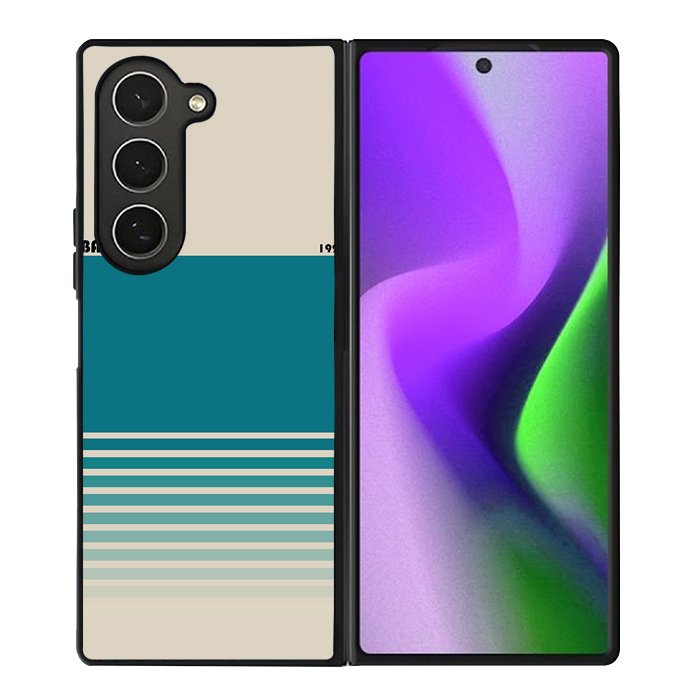Bauhaus Blue Minimalist FZ4255 Samsung Galaxy Z Fold 6 2024 5G Case