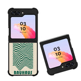 Bauhaus Poster Waves Green FZ4263 Samsung Galaxy Z Flip 5 2023 5G Case