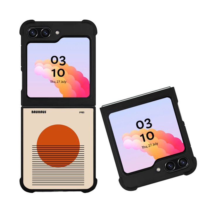 Black Orange Bauhaus FZ4279 Samsung Galaxy Z Flip 5 2023 5G Case