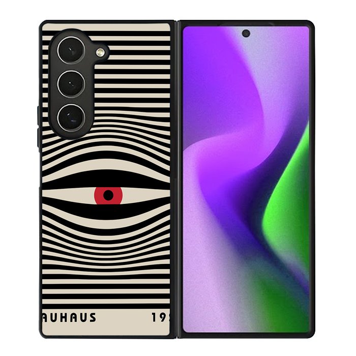 80s Retro Black Stripes FZ4300 Samsung Galaxy Z Fold 6 2024 5G Case