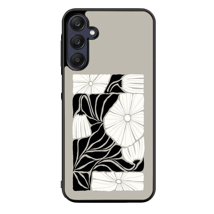 Abstract Dark Floral FZ5214 Samsung Galaxy A25 5G Case
