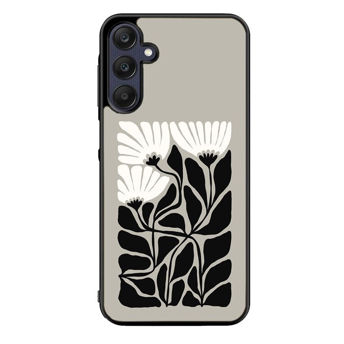 Black And White Flowers FZ5217 Samsung Galaxy A15 5G Case