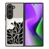 Black And White Flowers FZ5217 Samsung Galaxy Z Fold 6 2024 5G Case