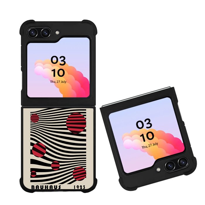 Bauhaus Abstract Lines Geometry FZ5304 Samsung Galaxy Z Flip 5 2023 5G Case