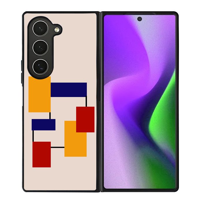 Bauhaus abstract Poster FZ5310 Samsung Galaxy Z Fold 6 2024 5G Case