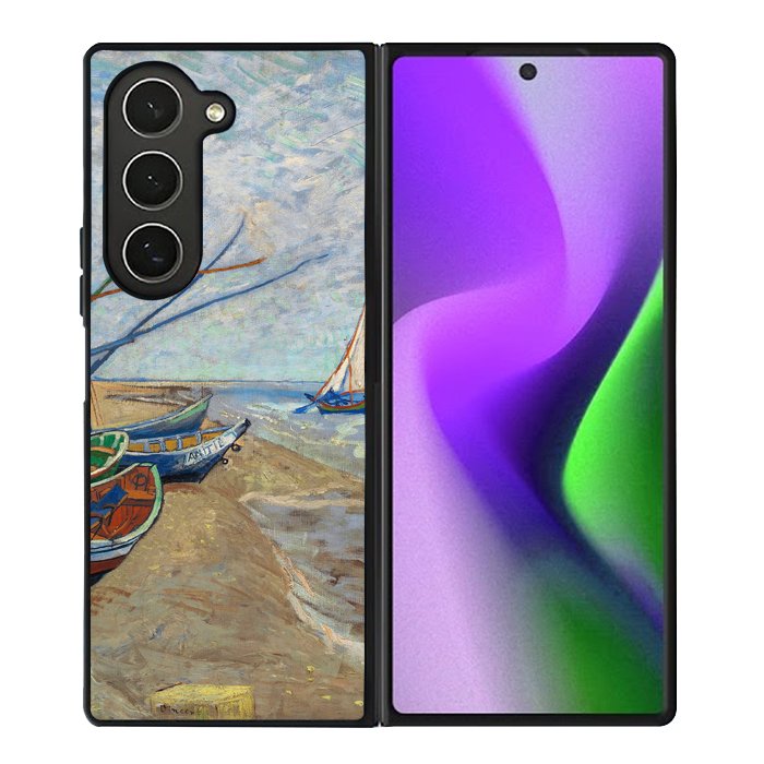 Fishing Boats Van Gogh Art FZ6208 Samsung Galaxy Z Fold 6 2024 5G Case