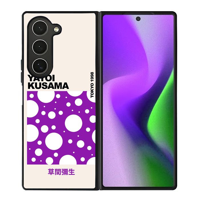 Polkadot Purple White Art Yayoi Kusama FZ6261 Samsung Galaxy Z Fold 6 2024 5G Case