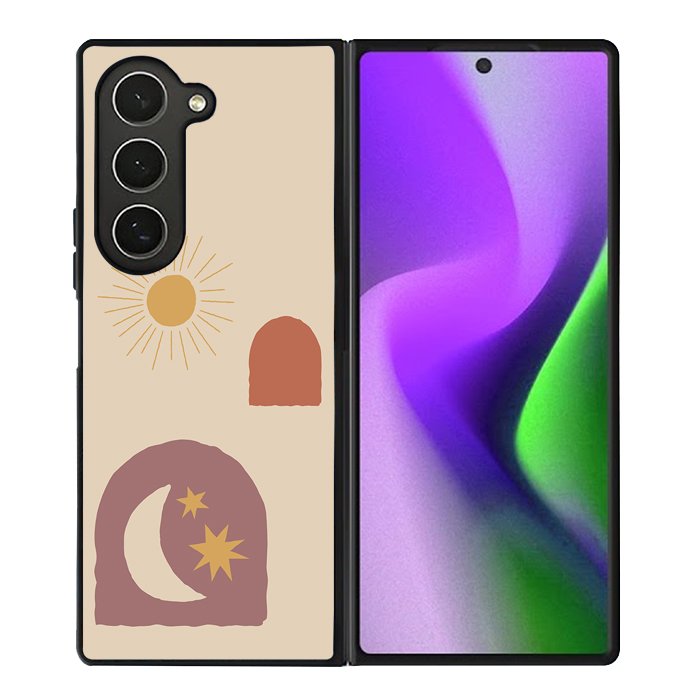 Aesthehtic Moon Sun FZ6379 Samsung Galaxy Z Fold 6 2024 5G Case