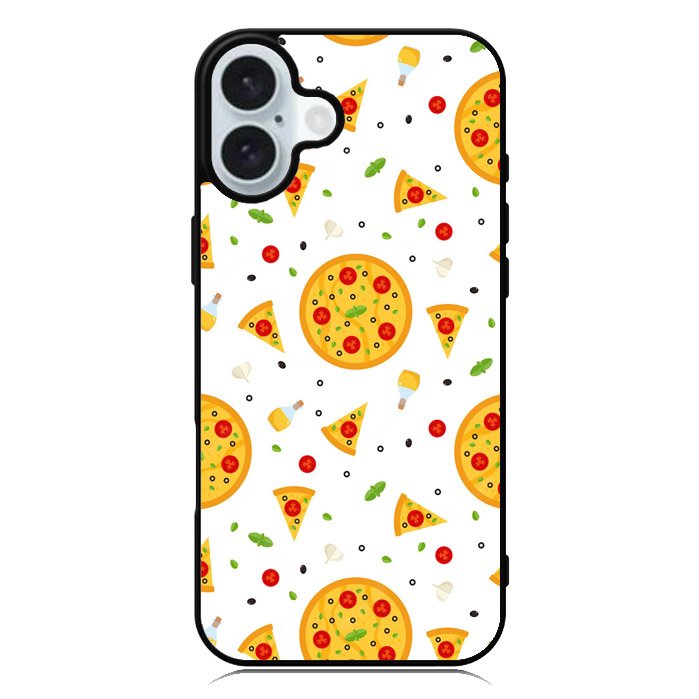 Pizza pattern iPhone 16 Case QC10548