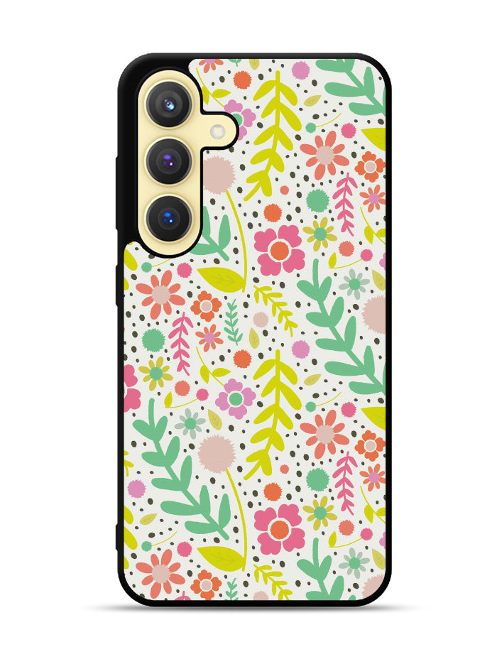 Floral pattern Samsung Galaxy S25 5G Case OV10568