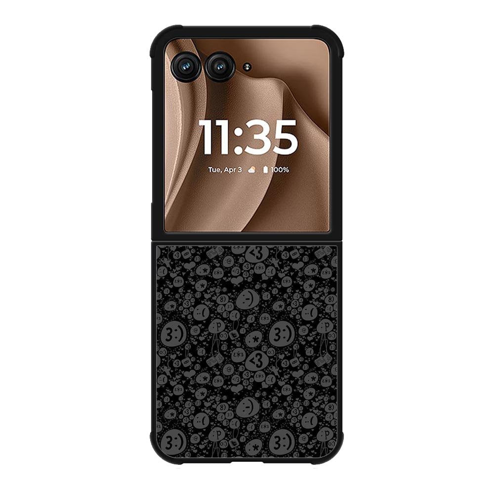 Smile Grey Motorola Moto RAZR Plus 2025 Case OV10424