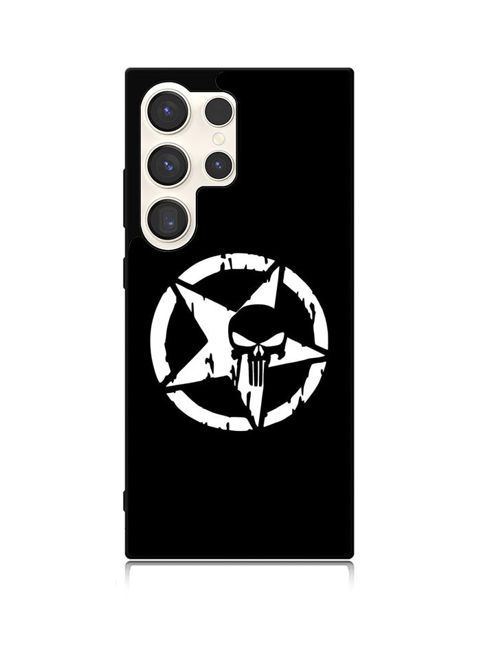 Punisher Black Samsung Galaxy S24 Ultra 5G Case OV10400