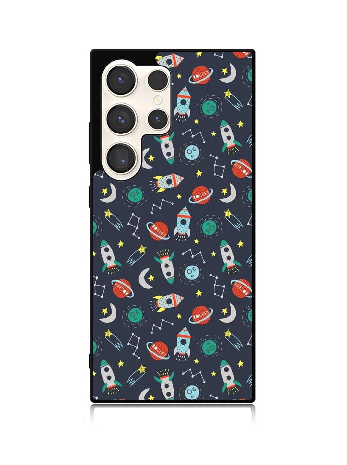 Rocket Pattern Samsung Galaxy S23 Ultra 5G Case QC10407