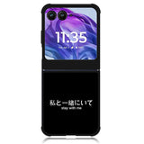 Stay With Me Simple Quotes Motorola Moto Razr Plus 2024 , Moto Razr+ 2024 Case OV11226