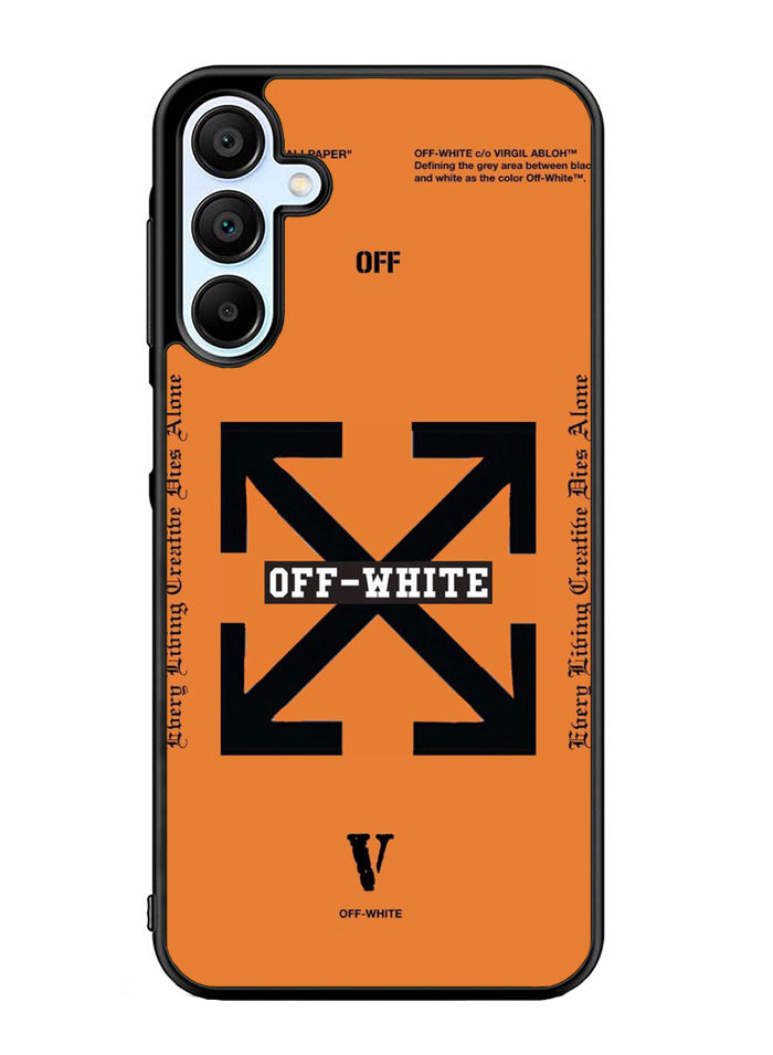 Off White Orange Samsung Galaxy A15 5G Case OV11223
