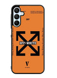 Off White Orange Samsung Galaxy A35 5G Case OV11223