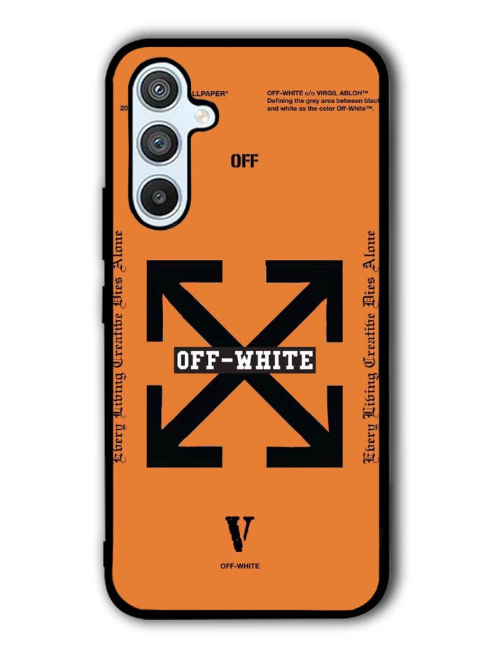 Off White Orange Samsung Galaxy A14 5G Case QC11223
