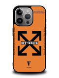 Off White Orange iPhone 15 Pro Max Case OV11223