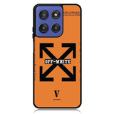 Off White Orange Motorola Moto G Stylus 5G 2025 Case OV11223