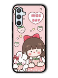 Peach Cute Nice Day Samsung Galaxy A54 5G Case OV11224