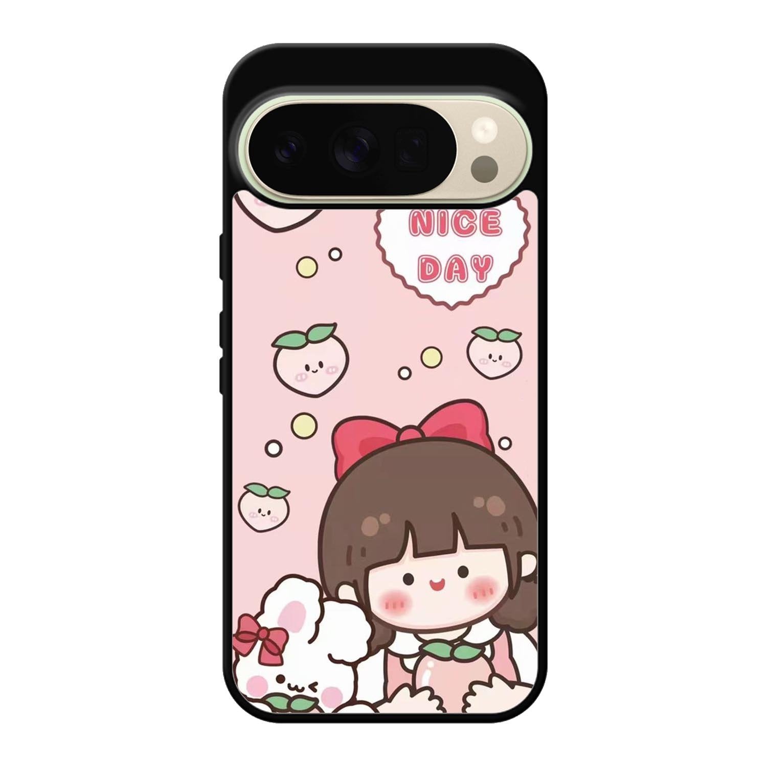 Peach Cute Nice Day Google Pixel 10 Pro XL Case QC11224