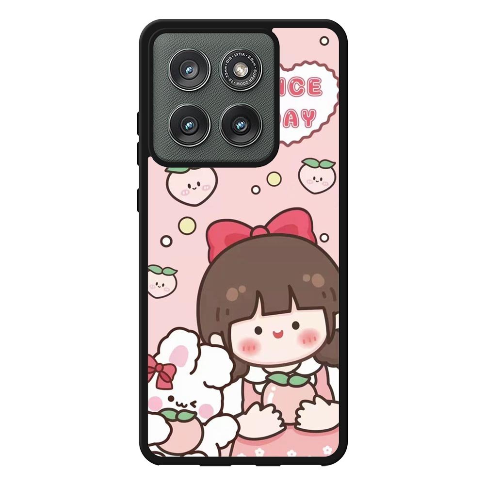 Peach Cute Nice Day Motorola Moto Edge 2025 Case QC11224