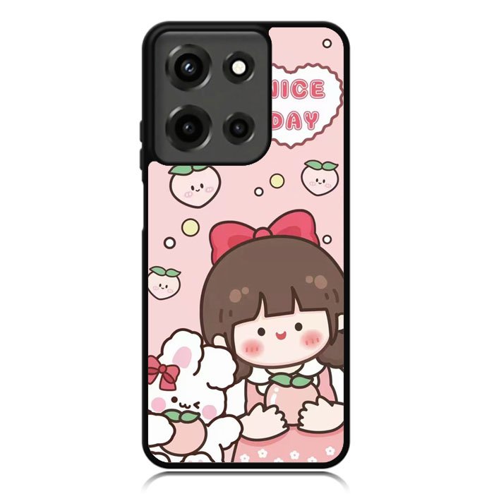 Peach Cute Nice Day Motorola Moto G 5G 2025 Case OV11224