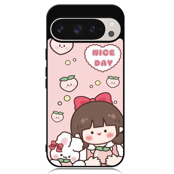 Peach Cute Nice Day Google Pixel 9 | Pixel 9 Pro Case OV11224