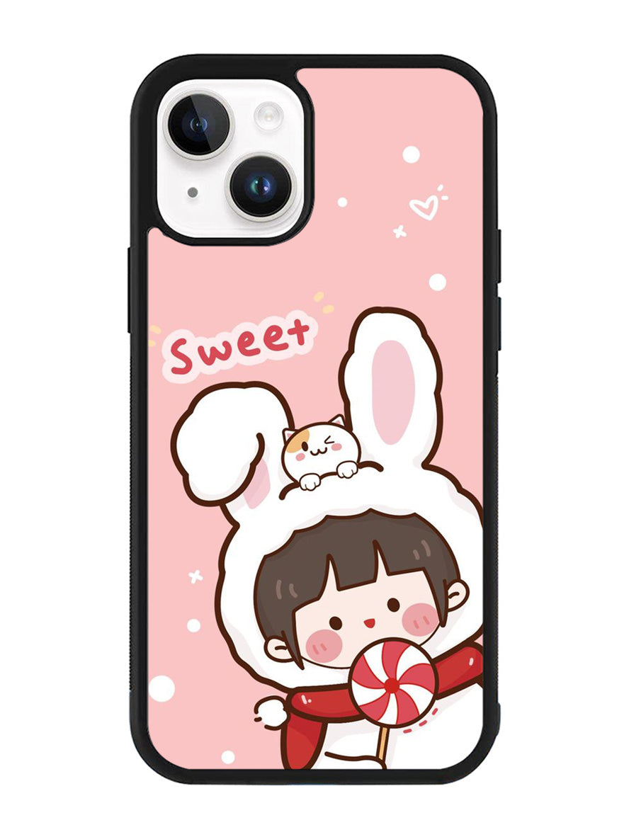 Cute Rabbit Sweet iPhone 15 Plus Case OV11206