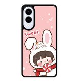 Cute Rabbit Sweet Samsung Galaxy S25 Edge 5G Case OV11206