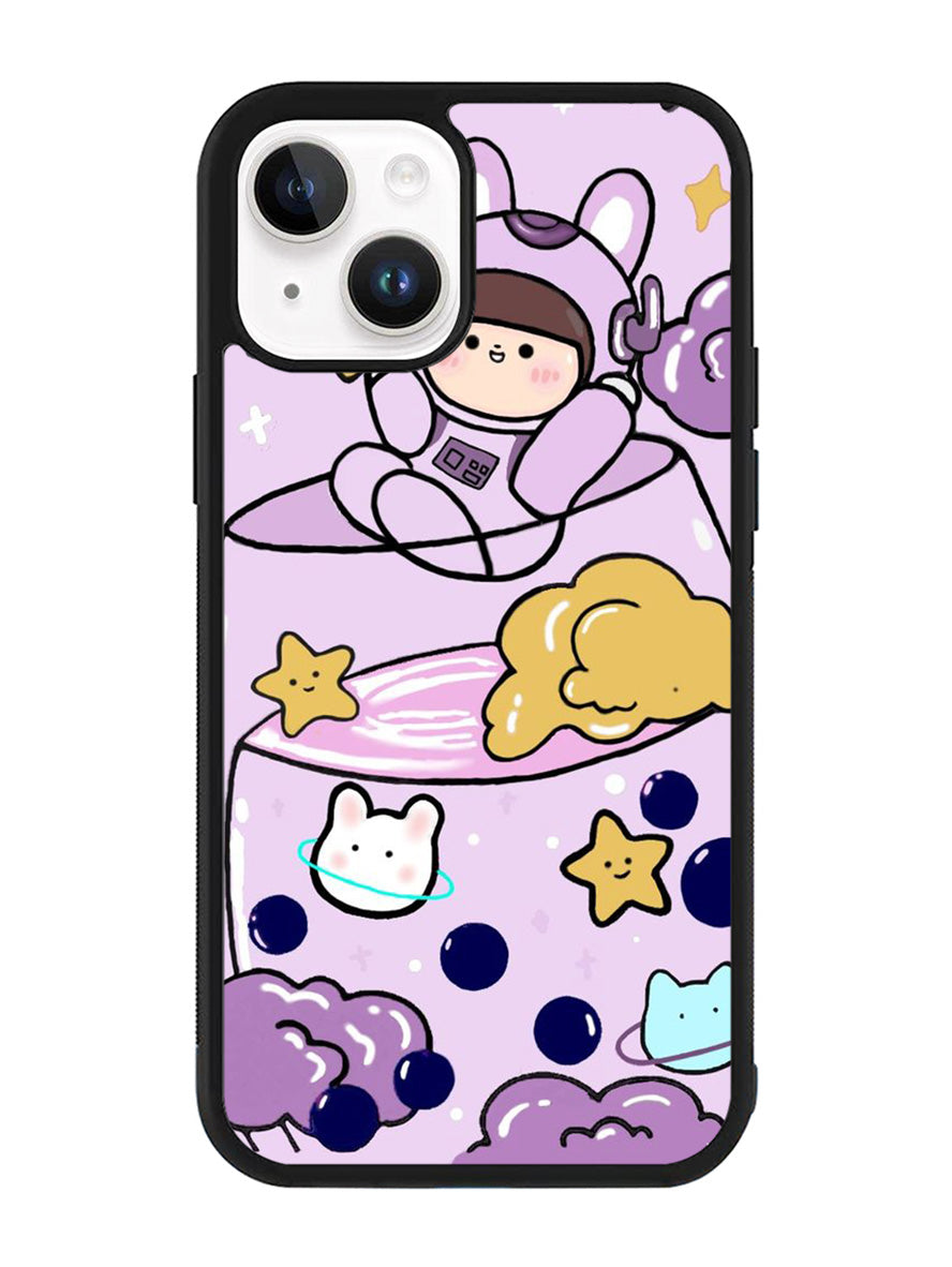 Cute Purple Bobba iPhone 14 Case QC11205