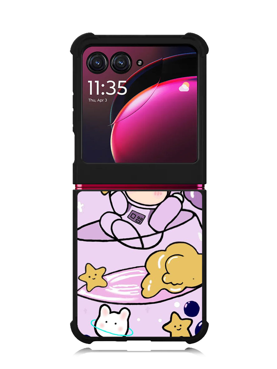 Cute Purple Bobba Motorola Moto Razr Plus 2023 , Moto Razr+ 2023 Case OV11205