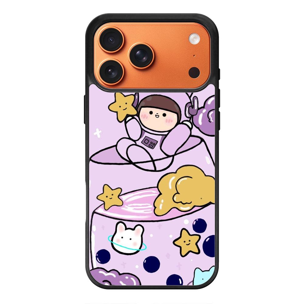 Cute Purple Bobba iPhone 17 Pro Max Case OV11205