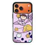 Cute Purple Bobba iPhone 17 Pro Case OV11205