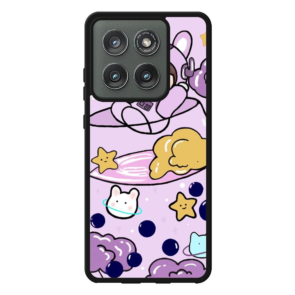 Cute Purple Bobba Motorola Moto Edge 2025 Case OV11205