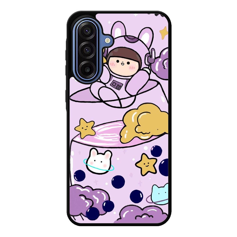 Cute Purple Bobba Samsung Galaxy A17 Case OV11205
