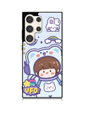 Cute Blue Space Ufo Samsung Galaxy S23 Ultra 5G Case QC11201
