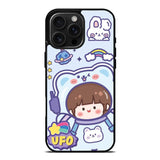 Cute Blue Space Ufo iPhone 16 Pro Max Case OV11201