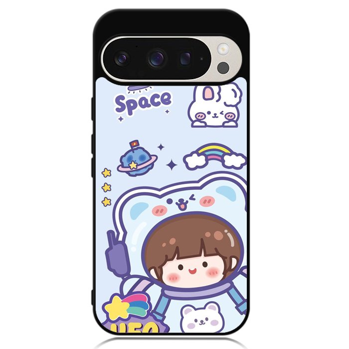 Cute Blue Space Ufo Google Pixel 9 | Pixel 9 Pro Case OV11201