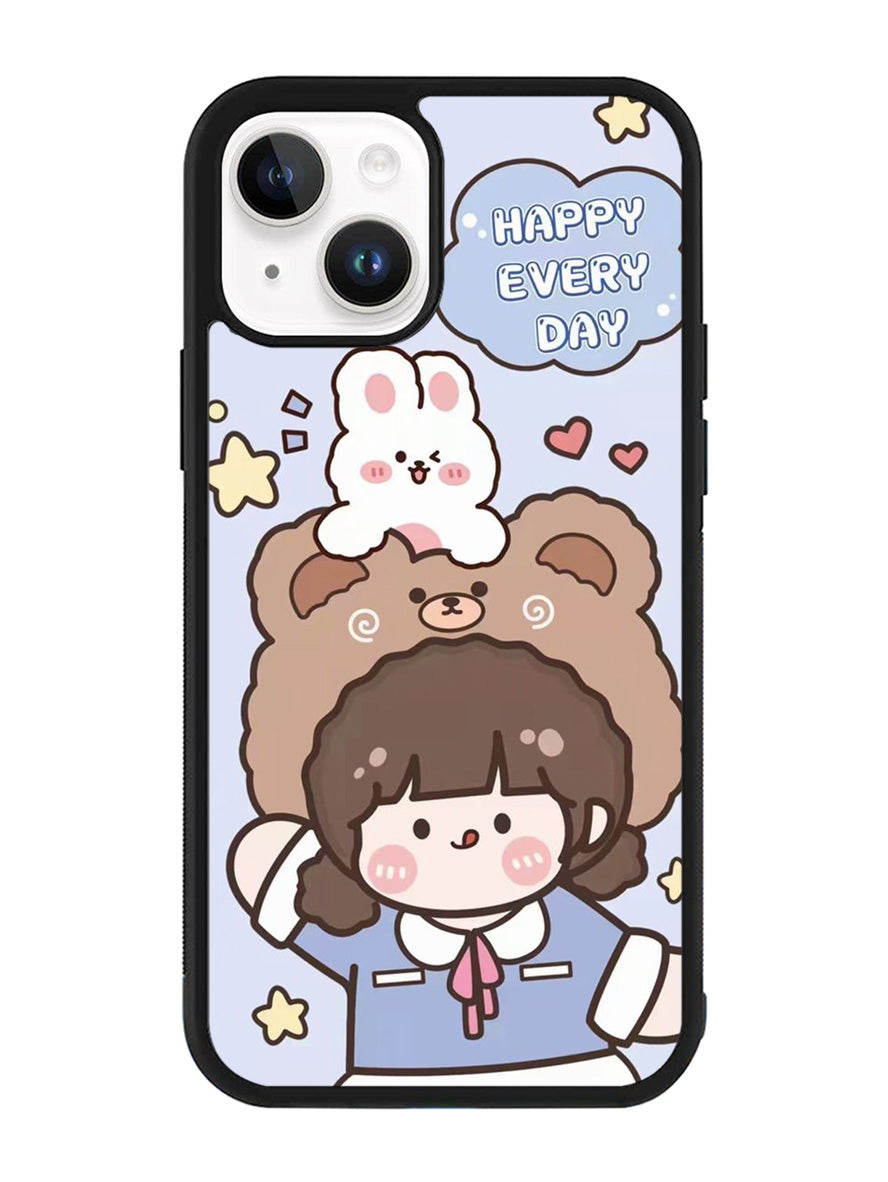 Cute and Happy Everyday iPhone 14 Case QC11197